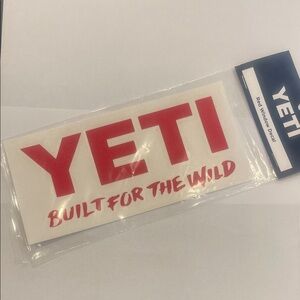 YETI Red Built for the Wild Decal